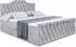 ALTDECOR Vila-1-Z Boxspringbett mit Bettkasten 160x200cm hellgrau Samt (800001767852)