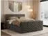 MKS Paris King DUO Boxspringbett 160x200cm, Velvet dunkelgrau, 7-Zonen (800000898902)
