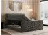 MKS Paris King DUO Boxspringbett 160x200cm, Velvet dunkelgrau, 7-Zonen (800000898902)