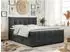 MKS Meble Premium 11 King Boxspringbett 160x200 mit Bettkasten, dunkelgrau Struktur H4 (800000629127)