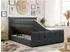 MKS Meble Premium 11 King Boxspringbett 160x200 mit Bettkasten, dunkelgrau Struktur H4 (800000629127)