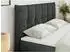 MKS Meble Premium 11 King Boxspringbett 160x200 mit Bettkasten, dunkelgrau Struktur H4 (800000629127)