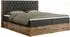 MKS Amore Boxspringbett 200x200 Kunstleder dunkelgrau, Bettkasten, H4 (800000665277)