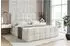 ALTDECOR Brugo-Z Boxspringbett mit Bettkasten, beige Samt, 140x200cm (800001692386)