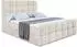 ALTDECOR Brugo-Z Boxspringbett mit Bettkasten, beige Samt, 140x200cm (800001692386)