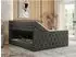 MKS Miren King Duo Boxspringbett 120x200cm Kunstleder dunkelgrau H3