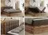 MKS Meble Albero 1 Boxspringbett 200x200cm, Eiche Wotan, braun (Albero-1)