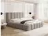 WFL GROUP Serenity Polsterbett 160x200cm mit Bettkasten, Chenille, beige (800001767091)