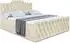 ALTDECOR Vila-1-Z Boxspringbett mit Fußteil, H3, beige, 200x200cm (VILA-1-Z)