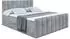 ALTDECOR OTTA-Z Boxspringbett mit Fußteil, 160x200cm, H3, grau (OTTA-Z)