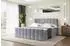ALTDECOR OTTA-Z Boxspringbett mit Bettkasten, H3-Matratze & Topper, 200x200cm, grau (800001765871)