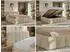 MKS NIRA Classic Polsterbett mit Bettkasten und Lattenrost, 140x200cm, creme