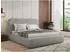 MKS Meble Benea Classic Polsterbett mit Bettkasten, Lattenrost, hellgrau, 140x200cm (800001299760)