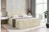 ALTDECOR MOETI-Z Boxspringbett mit Fußteil, Topper, beige, 200x200cm (800001766257)