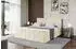 ALTDECOR MOETI-Z Boxspringbett mit Fußteil, Topper, beige, 200x200cm (800001766257)
