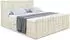 ALTDECOR MOETI-Z Boxspringbett mit Fußteil, Topper, beige, 200x200cm (800001766257)
