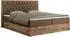 MKS Amore Boxspringbett 200x200cm, Kunstleder, braun, Bettkasten (800000665341)