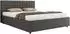 MKS Meble Pavo Classic Polsterbett 140x200cm, grau Kunstleder, Bettkasten (800001267913)
