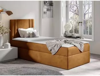 Mirjan24 Boxspringbett Carmen Mini mit Bettkasten und Topper, 100x200cm