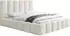 WFL GROUP Serenity Polsterbett mit Bettkasten, Chenille, creme, 200x200cm (800001767080)