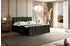 ALTDECOR OTTA-Z Boxspringbett mit Bettkasten, H4-Matratze & Topper, 180x200cm, schwarz Samt (800001765786)
