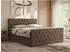MKS Meble Miren Duo Boxspringbett 200x200cm mit Bettkasten, braun (H4)