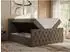 MKS Meble Miren Duo Boxspringbett 200x200cm mit Bettkasten, braun (H4)