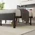 OKWISH Polsterbett Jugendbett mit LED, USB, Bettkasten & Lattenrost, grau, 90x200cm
