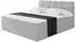 ALTDECOR FAMA Boxspringbett 200x200 H4-Matratze mit Topper, hellgrau