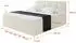ALTDECOR FAMA Boxspringbett mit Topper, H4-Matratze, beige, 180x200cm