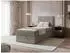 Mirjan24 Rebos Single Boucle Boxspringbett mit Bettkasten, H3 (Rebos Single Boucle)