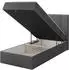 Mirjan24 Rebos Single Boucle Boxspringbett mit Bettkasten, H3 (Rebos Single Boucle)