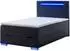 Meise Möbel Las Vegas II Boxspringbett Kunstleder schwarz mit LED (Las Vegas II)