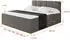 ALTDECOR FAMA Boxspringbett mit Topper, H4-Matratze, 120x200cm, braun