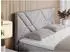 Gerster Neomi Boxspringbett 160x200cm hellgrau Velvet H3 Visco (800000790832)