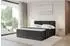 ALTDECOR FAMA Boxspringbett mit Matratze H3 und Topper, 200x200cm, schwarz