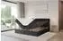 ALTDECOR FAMA Boxspringbett mit Matratze H3 und Topper, 200x200cm, schwarz