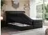 MKS Meble Erni King Boxspringbett mit Bettkasten, Kunstleder, schwarz, 180x200cm (800000631493)