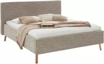 Meise Möbel Riva Polsterbett mit Bettkasten, Webstoff, braun (97164624-0)