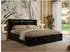 MKS Meble Gold 5 Classic Polsterbett 140x200cm, schwarz, mit Bettkasten & LED (800001299754)