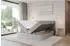 ALTDECOR FAMA Boxspringbett mit Matratze H3 und Topper, 160x200cm, hellgrau
