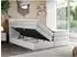 MKS Meble Gold 10 King Boxspringbett mit Bettkasten, Kunstleder, weiß, 120x200cm (H4)