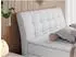 MKS Meble Gold 10 King Boxspringbett mit Bettkasten, Kunstleder, weiß, 120x200cm (H4)