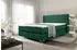 Fun Möbel AGNUS Boxspringbett 120x200cm, Stoff Salvador, flaschengrün