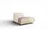 Fun Möbel Willow Boxspringbett 140x200cm, Stoff Puente, creme