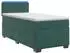 vidaXL Boxspringbett mit Matratze und LED, Samt, dunkelgrün, 80x200cm (3452063)