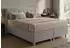 Home Collective Boxspringbett Microvelours grau, 180x200cm, Kaltschaum H3