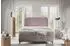 Fun Möbel TRIANA PREMIUM Boxspringbett 160x200cm, Stoff Trenza, altrosa