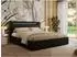 MKS Gold 5 Classic Polsterbett mit Bettkasten & LED, 180x200cm, schwarz Kunstleder (800001299219)