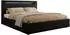 MKS Gold 5 Classic Polsterbett mit Bettkasten & LED, 180x200cm, schwarz Kunstleder (800001299219)